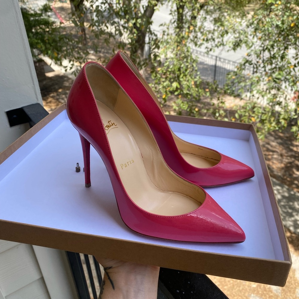 Authentic Christian Louboutin size 36 So Kate hot pink heels